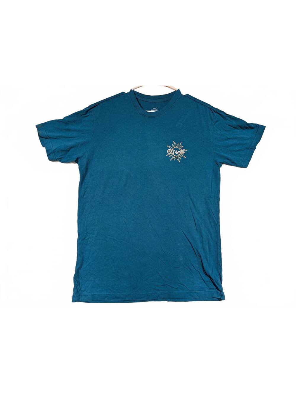 O'Neill Modern Fit Surf Sun Graphic Teal Short Sleeve Casual T-Shirt Mens XL